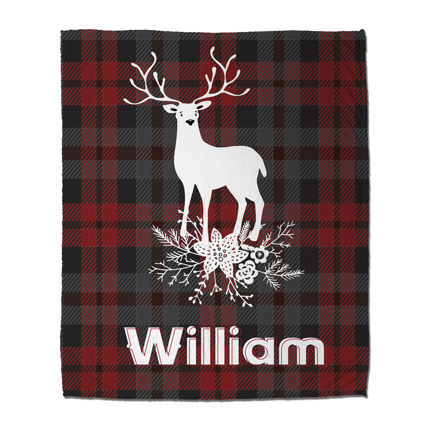 Deer Plaid Blanket | byqqp.com