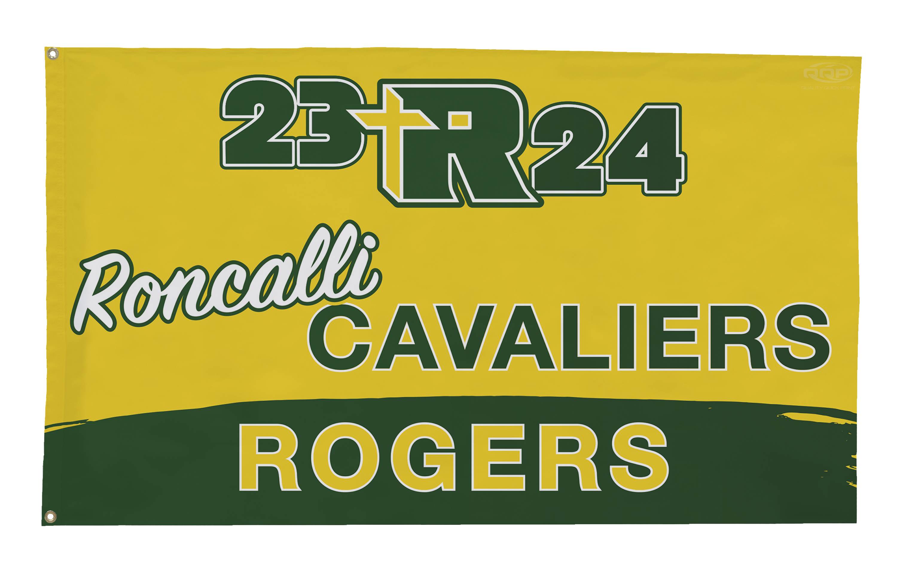 Personalized 5 X 3 Roncalli Flag Horizontal Byqqp