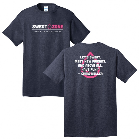 Sweat Zone Core Cotton Tee Front Back